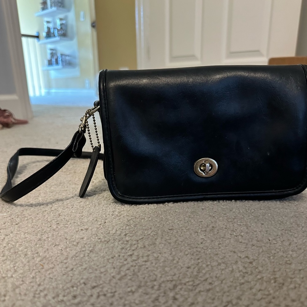 Black Jackson Clutch Strappy Purse